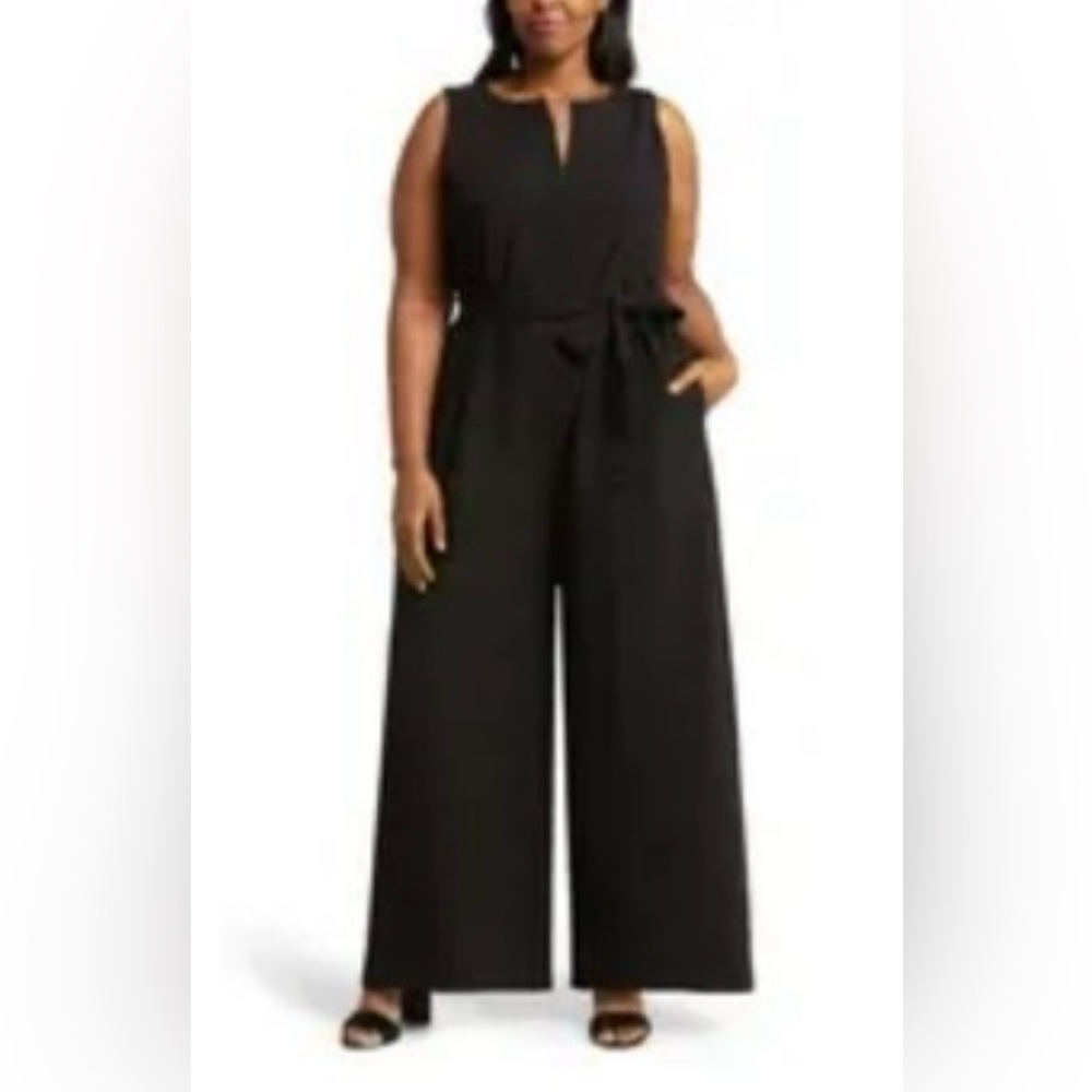 Nordstrom Black Jumpsuit Timeless Formal Design (plus size)
